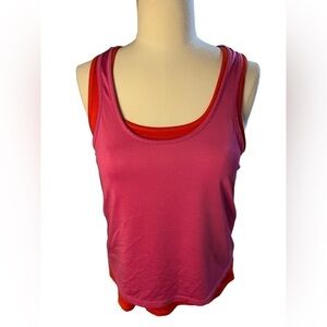Joy Lab Crop Jersey Tank Pink and Red Size M